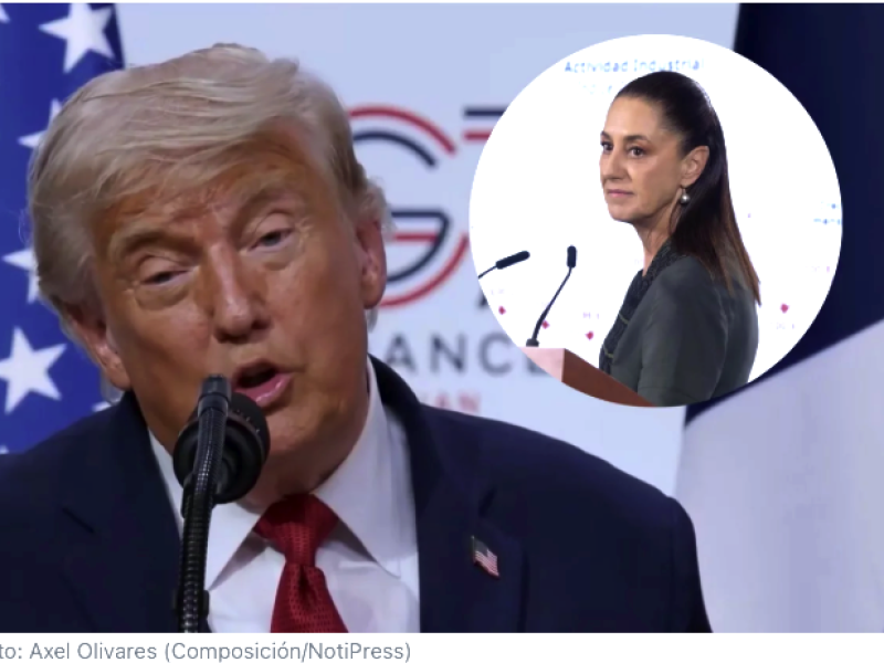 Sheinbaum "es muy buena mujer, pero tiene mucho miedo", afirmó Trump