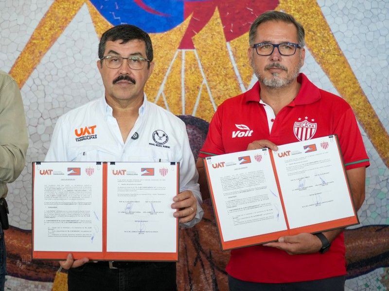 Firma la UAT alianza deportiva entre Correcaminos y el Club Necaxa de la Liga MX