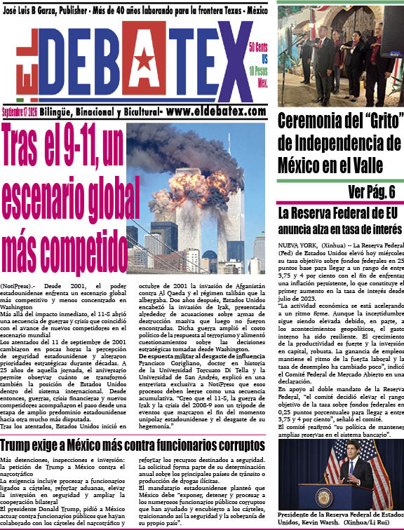 Escenario global más competido, tras el 9-11